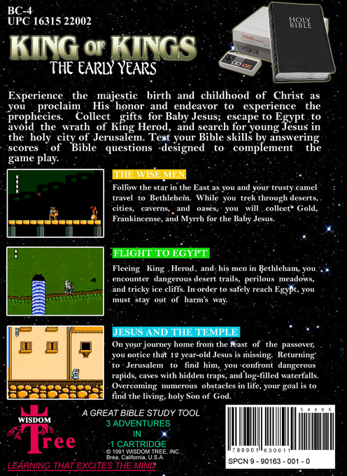 The King of Kings : The Early Years (Homebrew) — Box back